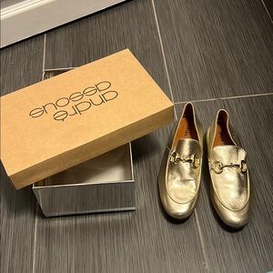 Andre Assous Gold Men's Loafers